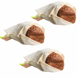 3 x bag-again breadbag S katoenen broodzak zero waste webshop