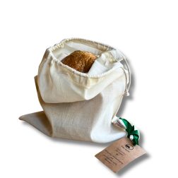 katoenen broodzak maat S bij Bag-again zero waste webshop