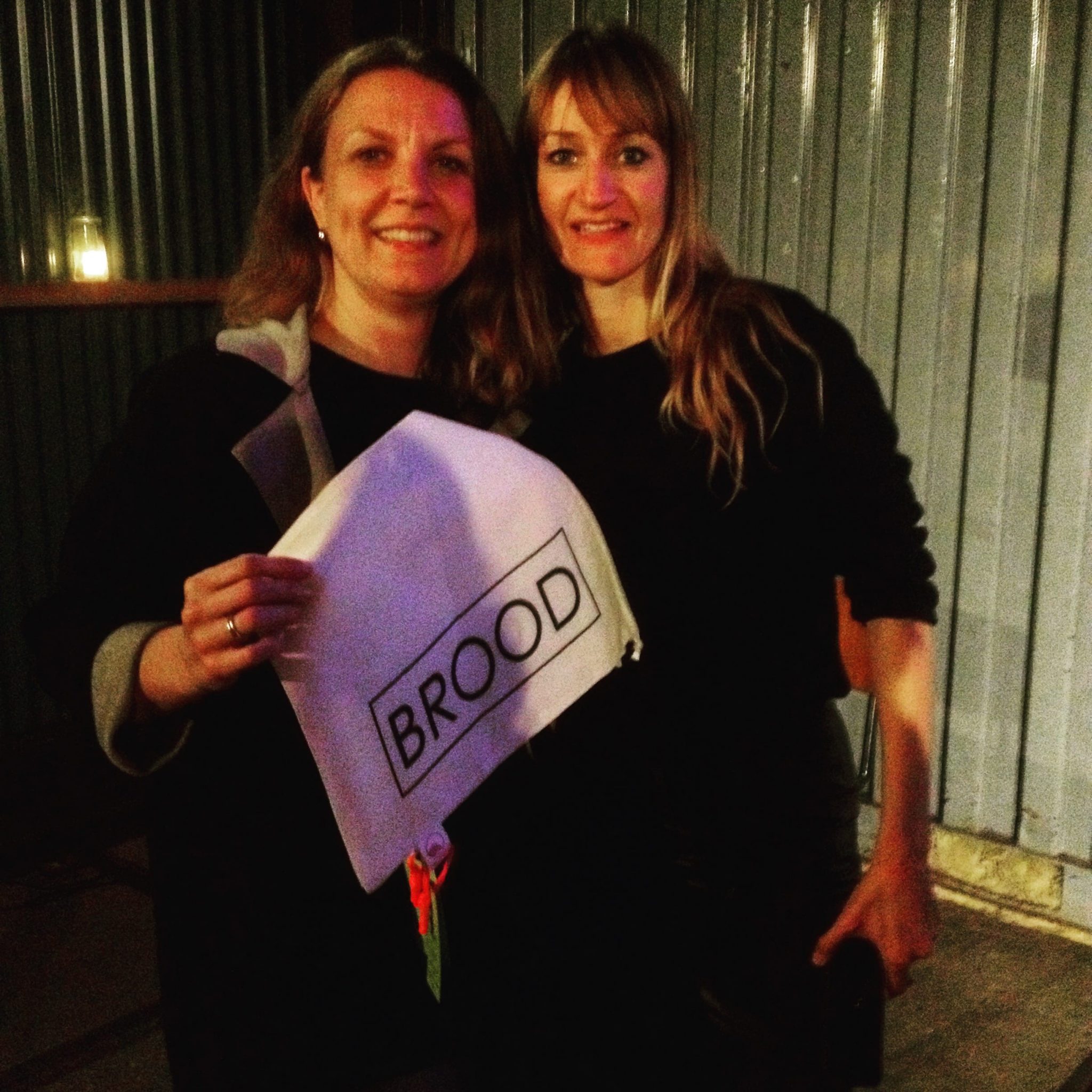 selfie Bea en Inge, lecture Amsterdam 2017, zero waste, bag-again
