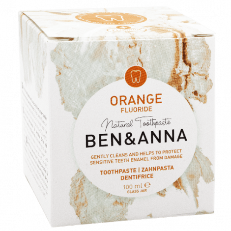 ben anna orange tandpasta met fluoride Bag-again zero waste webshop