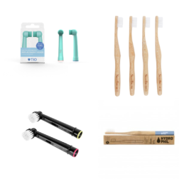 Bamboe tandenborstels en opzetborstels