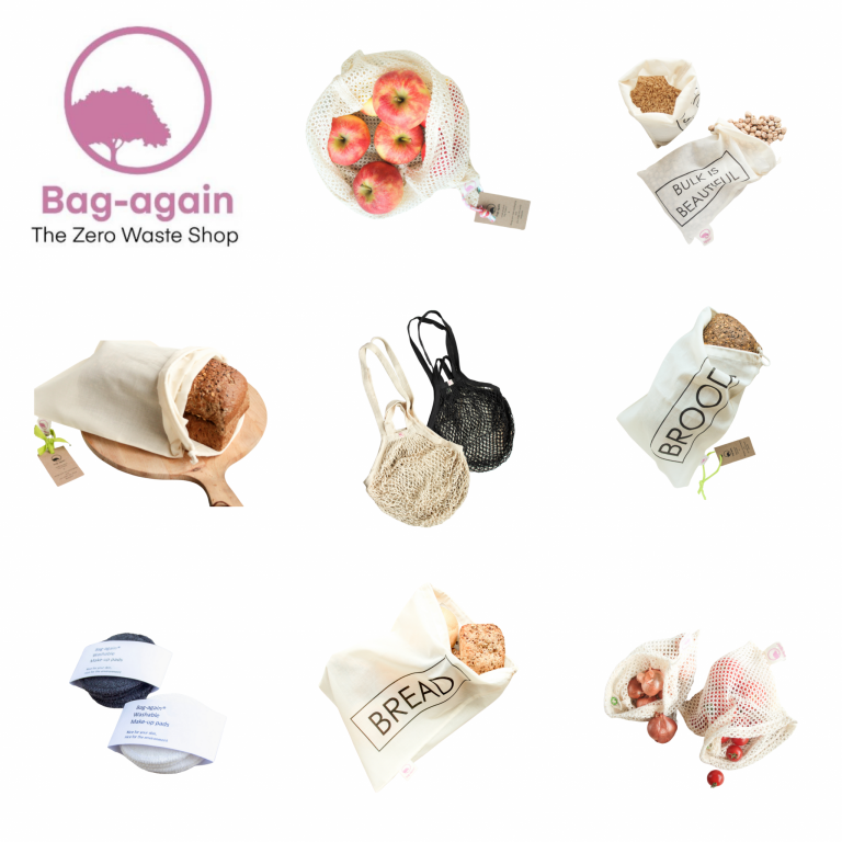 Bag-again collectie biologisch katoenen zakjes zero waste webshop