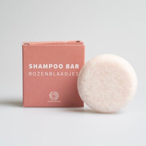 shampoobar medium size rozenblaadjes Bag-again zero waste webshop