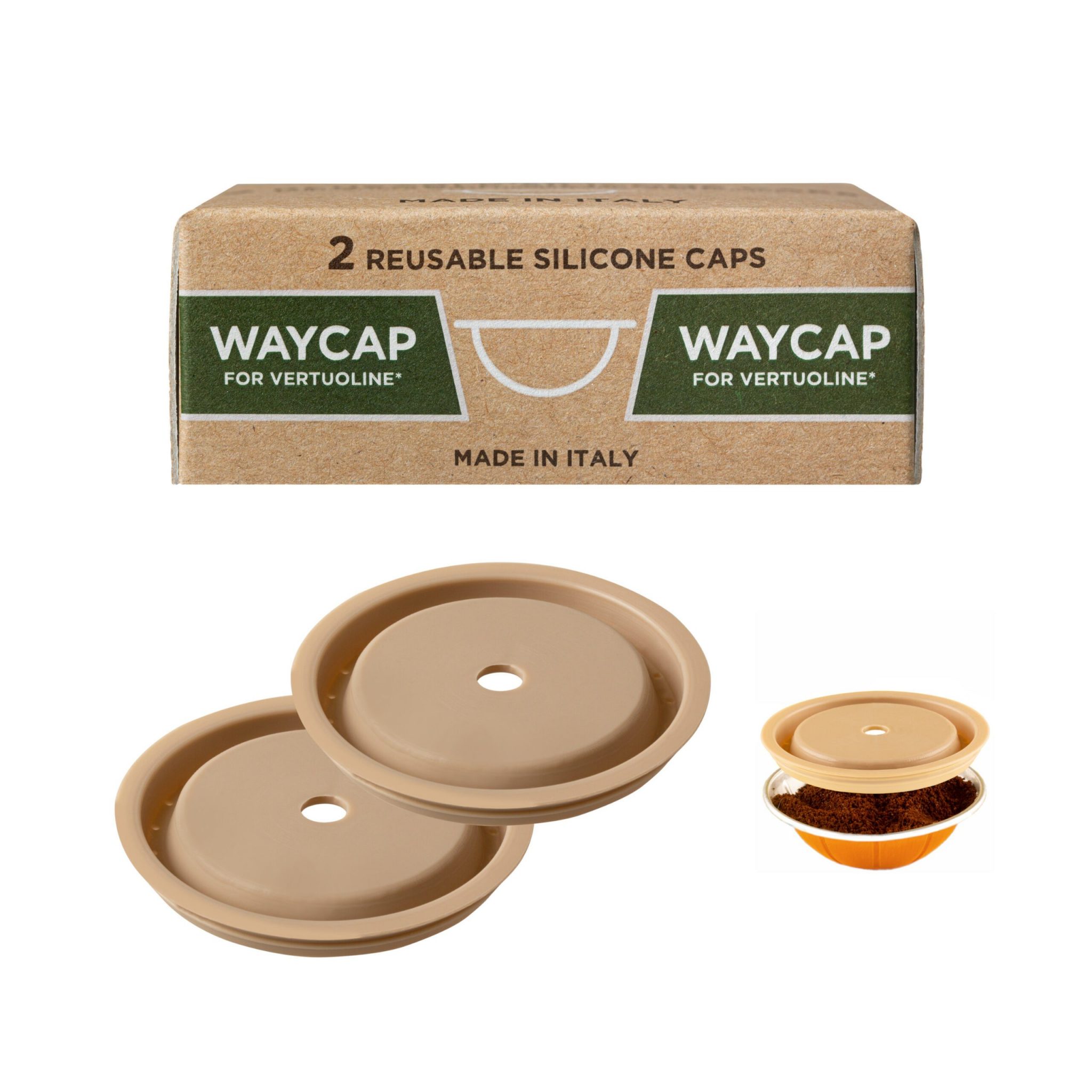 Sada Champagne Sociale wetenschappen Waycap siliconen deksels voor Nespresso Vertuo - The Zero Waste Shop -  Bag-again.nl