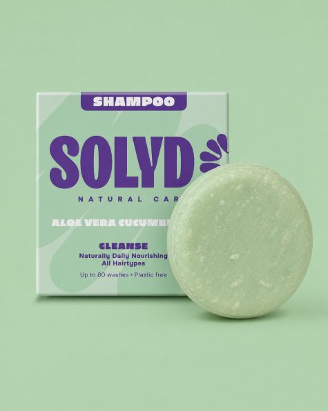 solyd shampoobar aloe vera cucumber bij Bag-again zero waste webshop