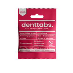 Denttabs tandenpoetstabletjes 125 stuks kids met fluoride Bag-again zero waste webshop