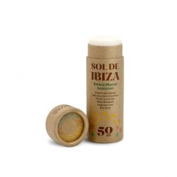 sol de ibiza sunscreen spf 50 in paper stick Bag-again zero waste webshop