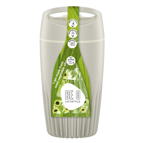 Be O cup herbruikbare koffiebeker kleur Cream Ficus Nederlands design en gemaakt in Nederland bij Bag-again zero waste webshop