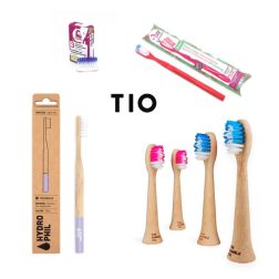 Bamboe tandenborstels en opzetborstels