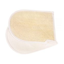 massagehandschoen loofah katoen croll & denecke bij Bag-again zero waste webshop