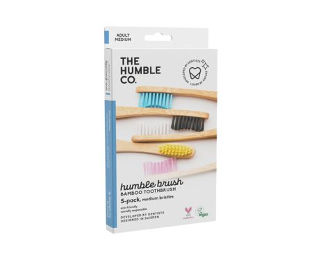 The humble brush bamboe tandenborstels soft 5 pack bij Bag-again zero waste webshop