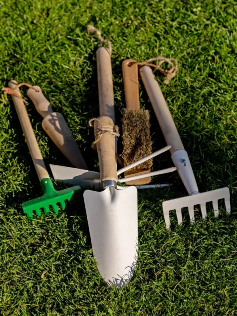 tuingereedschap borstel met schraper van Redecker bij Bag-again zero waste webshop