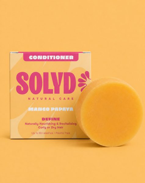 Solyd conditionerbar mango papaya bij Bag-again zero waste webshop