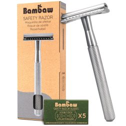 safety razor silver Bambaw bij Bag-again zero waste webshop
