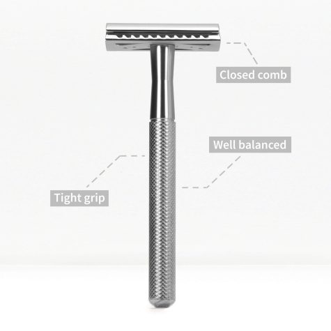 bambaw safety razor silver bij Bag-again zero waste webshop