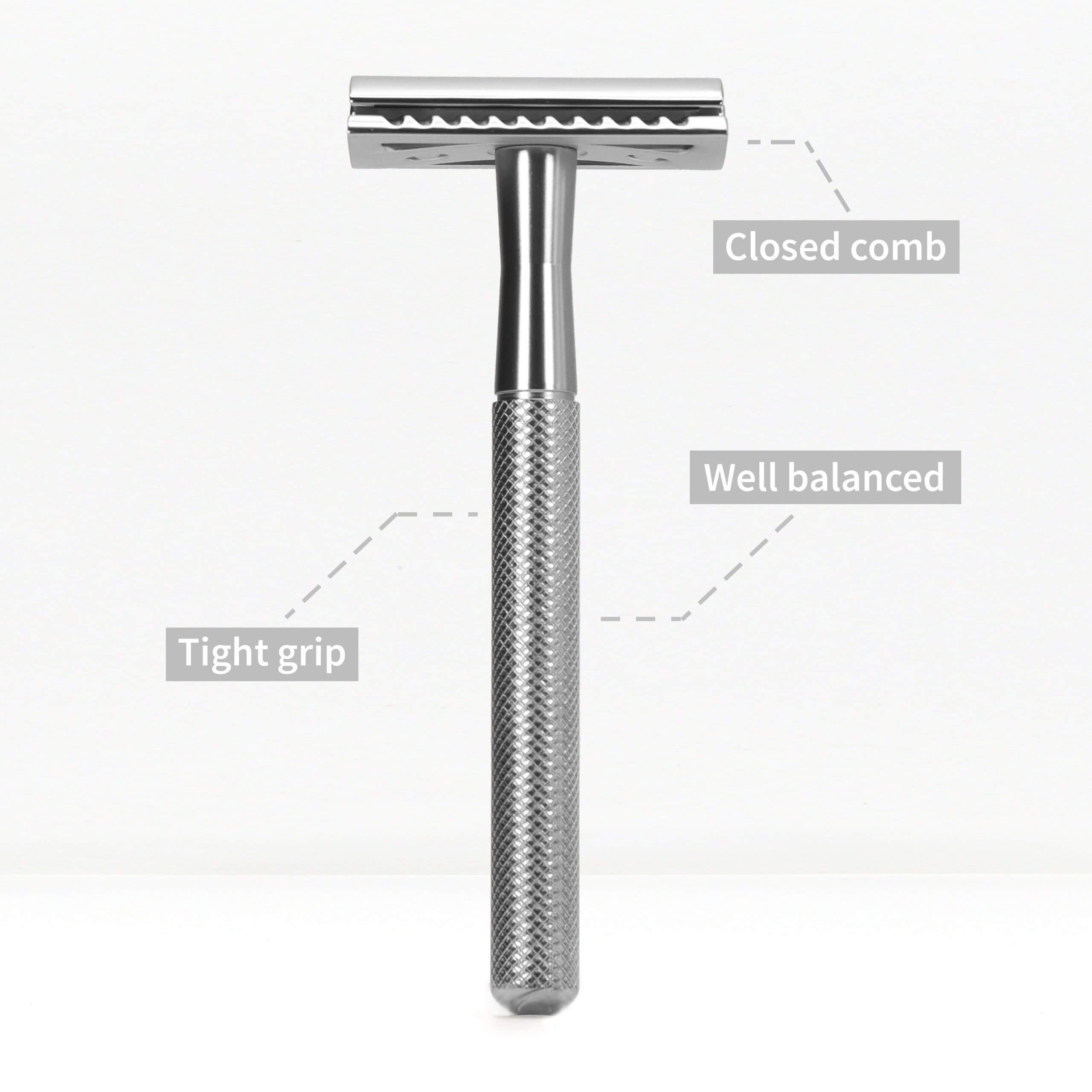 bambaw safety razor silver bij Bag-again zero waste webshop