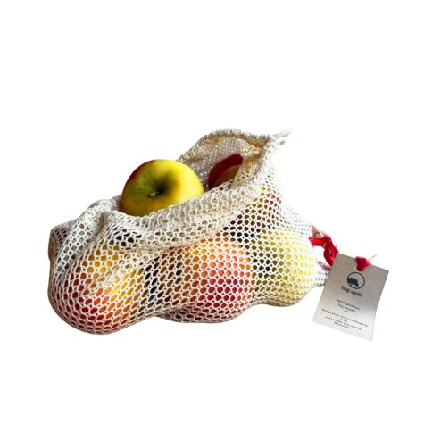 Bag-again katoenen groente en fruitzakje herbruikbaar maat M